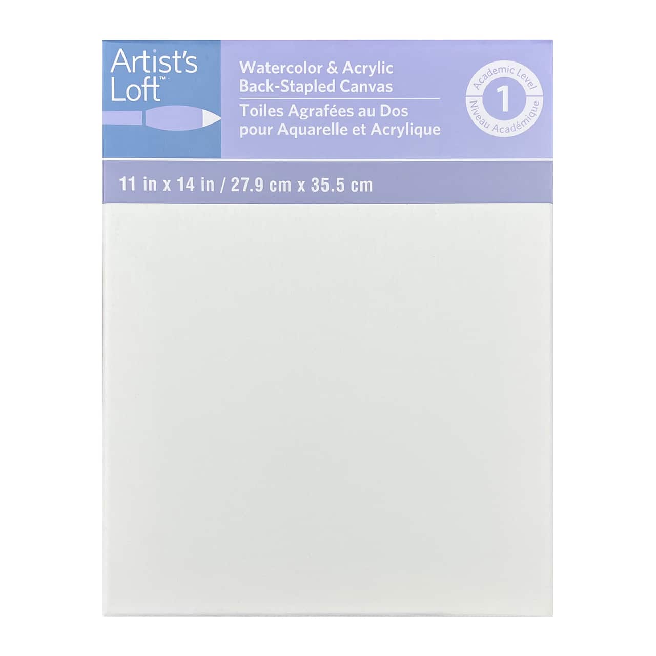 12 Pack: Level 1 Watercolor &#x26; Acrylic Back-Stapled Canvas by Artist&#x27;s Loft&#x2122;